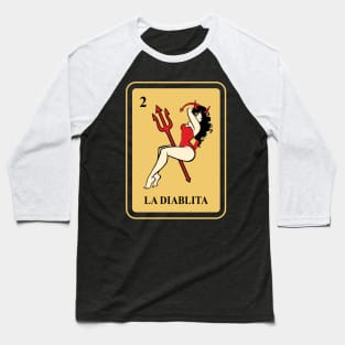 Mexican La Diablita lottery traditional Baseball T-Shirt